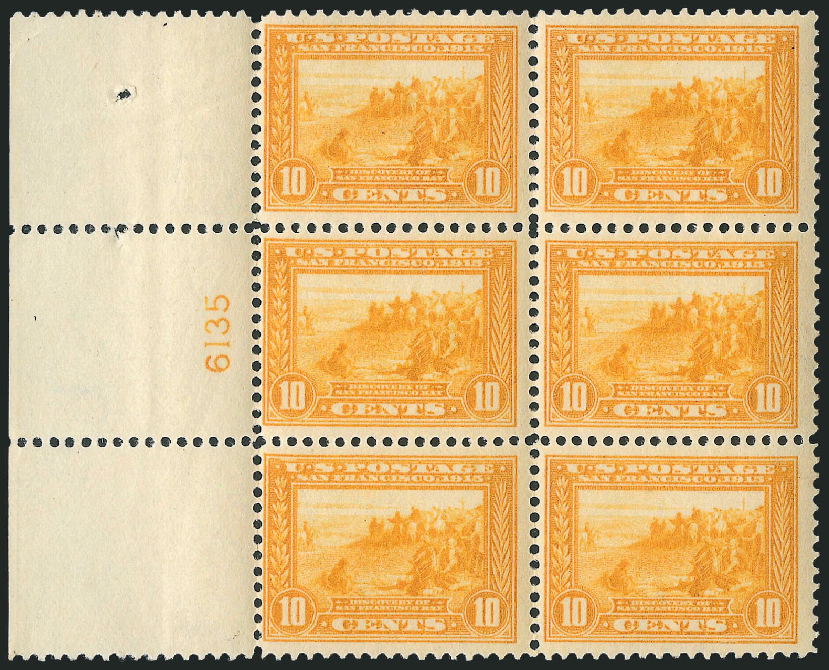 Costs of US Stamp Scott Cat. 400: 1913 10c Panama-Pacific Exposition. Robert Siegel Auction Galleries, Apr 2009, Sale 971, Lot 1722