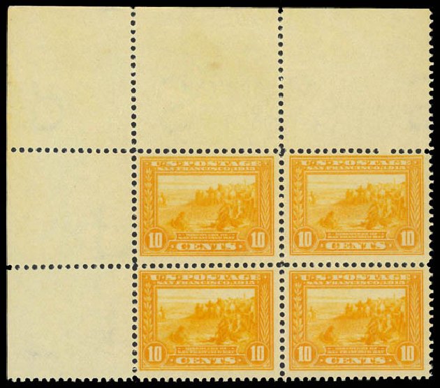 Prices of US Stamps Scott 400 - 1913 10c Panama-Pacific Exposition. Daniel Kelleher Auctions, Aug 2012, Sale 631, Lot 1173