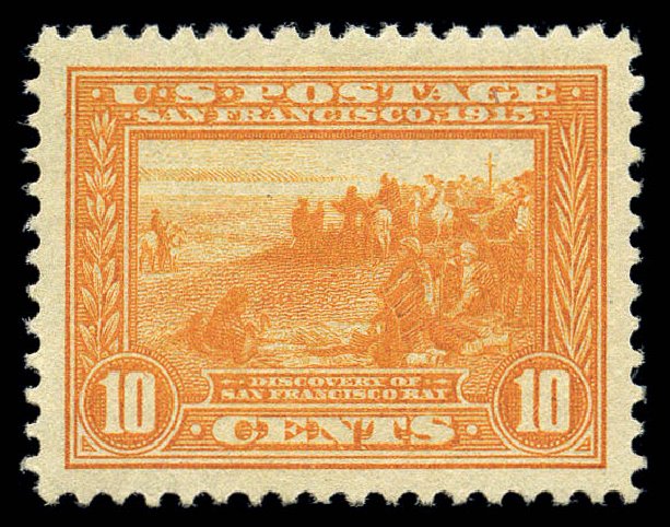 US Stamps Values Scott Catalogue #400A: 1913 10c Panama-Pacific Exposition. Matthew Bennett International, Sep 2010, Sale 331, Lot 717