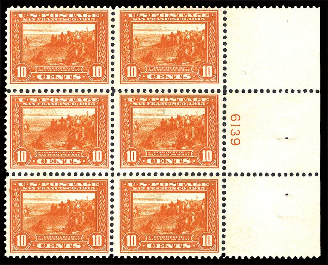 Values of US Stamp Scott Cat. 400A - 1913 10c Panama-Pacific Exposition. Cherrystone Auctions, Apr 2011, Sale 201104, Lot 1027