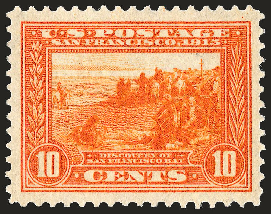 US Stamp Values Scott Catalog 400A - 1913 10c Panama-Pacific Exposition. Robert Siegel Auction Galleries, Sep 2008, Sale 962, Lot 2707
