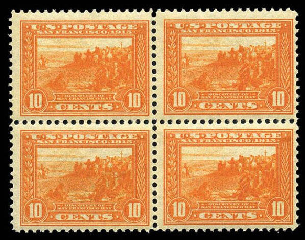 Cost of US Stamps Scott Catalog 400A: 1913 10c Panama-Pacific Exposition. Matthew Bennett International, Mar 2011, Sale 337, Lot 2868