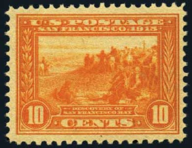 Values of US Stamps Scott # 400A - 10c 1913 Panama-Pacific Exposition. Harmer-Schau Auction Galleries, Aug 2012, Sale 94, Lot 1538