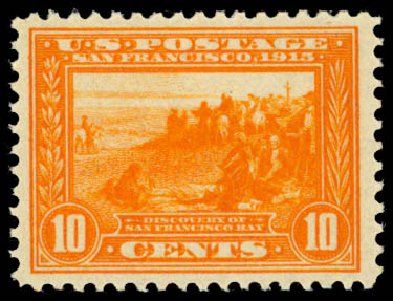 Price of US Stamps Scott Catalog 400A: 10c 1913 Panama-Pacific Exposition. Daniel Kelleher Auctions, Oct 2014, Sale 660, Lot 2361