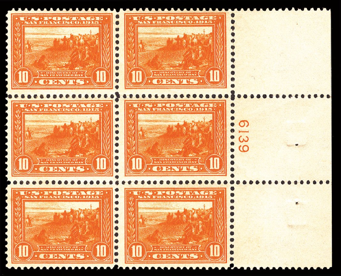 US Stamps Prices Scott 400A: 10c 1913 Panama-Pacific Exposition. Cherrystone Auctions, Apr 2009, Sale 200904, Lot 84