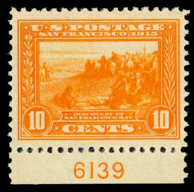 US Stamp Price Scott Catalogue # 400A - 1913 10c Panama-Pacific Exposition. Daniel Kelleher Auctions, Jan 2015, Sale 663, Lot 1754