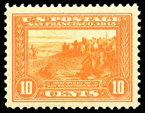 US Stamps Values Scott Cat. #400A - 1913 10c Panama-Pacific Exposition. Matthew Bennett International, May 2014, Sale 350, Lot 555