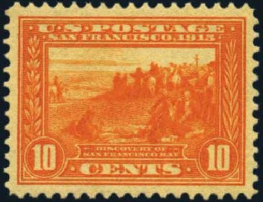 US Stamps Values Scott Catalog # 400A: 1913 10c Panama-Pacific Exposition. Harmer-Schau Auction Galleries, Aug 2012, Sale 94, Lot 1535