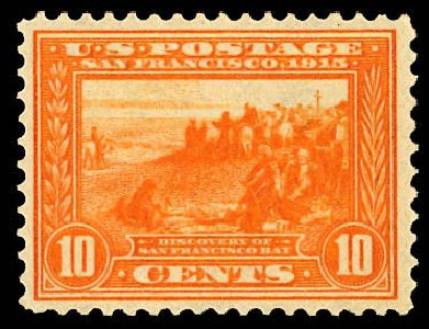 US Stamp Value Scott Catalogue 400A: 10c 1913 Panama-Pacific Exposition. Daniel Kelleher Auctions, Dec 2012, Sale 633, Lot 695