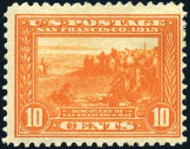 US Stamp Prices Scott 400A: 1913 10c Panama-Pacific Exposition. Harmer-Schau Auction Galleries, Mar 2011, Sale 89, Lot 322