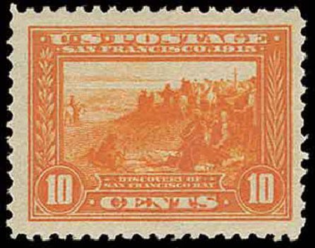 US Stamp Price Scott Cat. #400A: 1913 10c Panama-Pacific Exposition. H.R. Harmer, Nov 2013, Sale 3004, Lot 1252