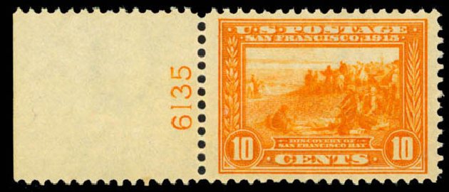 Costs of US Stamp Scott Catalogue # 400A - 10c 1913 Panama-Pacific Exposition. Daniel Kelleher Auctions, Mar 2013, Sale 635, Lot 512