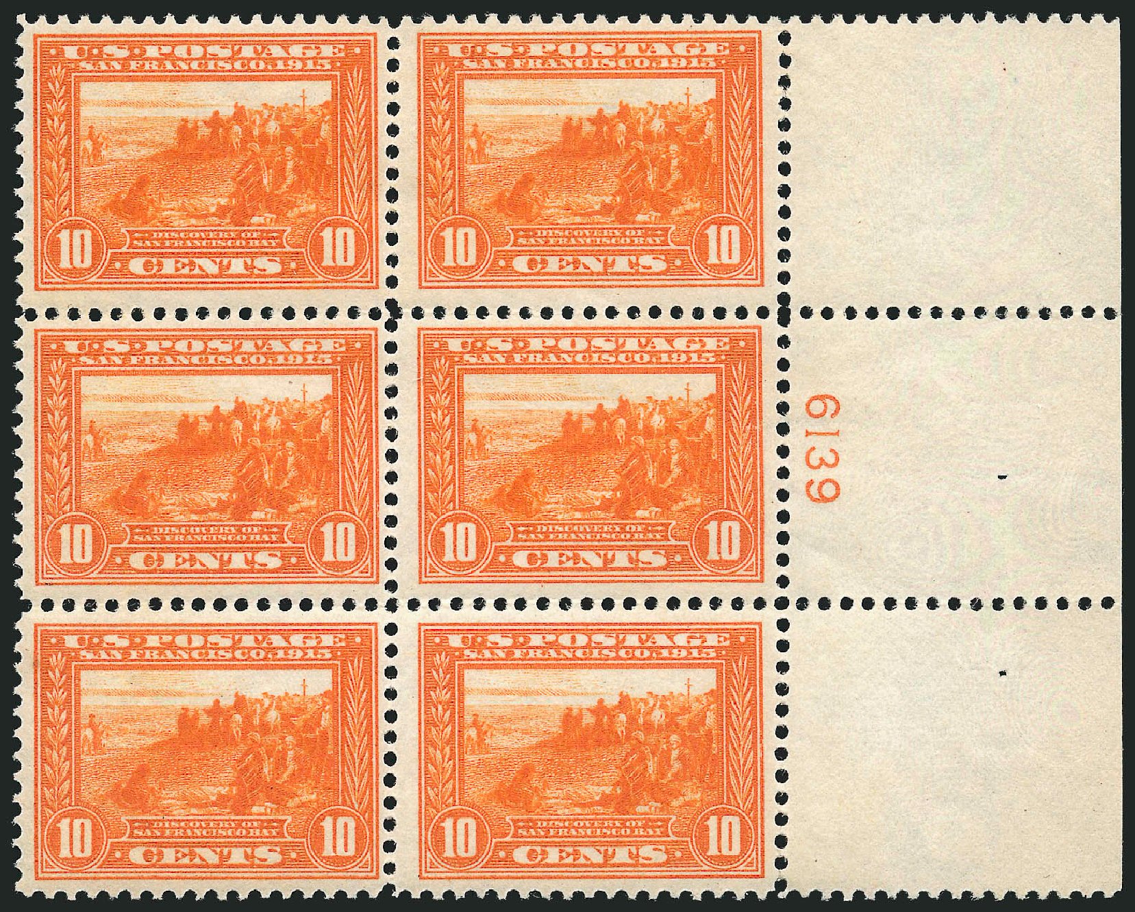 Values of US Stamps Scott Cat. #400A: 1913 10c Panama-Pacific Exposition. Robert Siegel Auction Galleries, Feb 2015, Sale 1092, Lot 1302