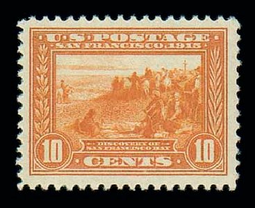 Costs of US Stamps Scott Catalog # 400A: 1913 10c Panama-Pacific Exposition. Matthew Bennett International, Jun 2007, Sale 319, Lot 1423
