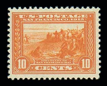 Value of US Stamps Scott Catalog 400A: 10c 1913 Panama-Pacific Exposition. Matthew Bennett International, Dec 2007, Sale 325, Lot 2033