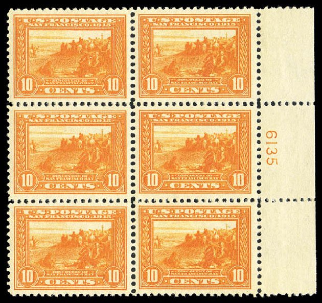 US Stamp Value Scott Catalogue # 400A: 1913 10c Panama-Pacific Exposition. Matthew Bennett International, Sep 2012, Sale 345, Lot 343