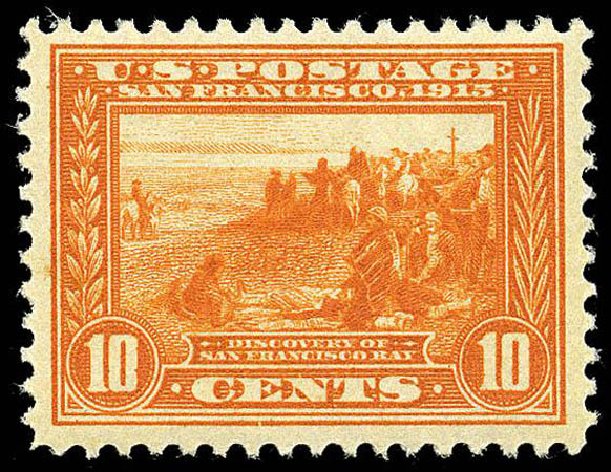 US Stamps Values Scott Cat. # 400A - 1913 10c Panama-Pacific Exposition. Matthew Bennett International, Apr 2008, Sale 326, Lot 376
