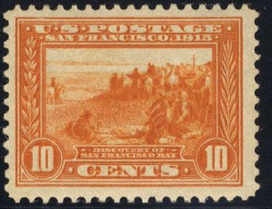 Cost of US Stamps Scott Catalogue 400A: 1913 10c Panama-Pacific Exposition. Cherrystone Auctions, Mar 2008, Sale 200803, Lot 266