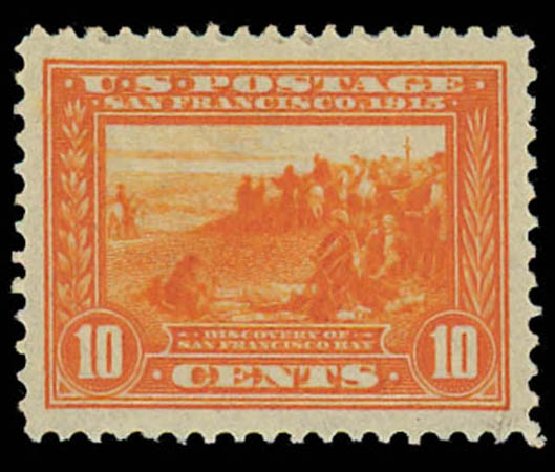 Cost of US Stamps Scott Catalog 400A: 10c 1913 Panama-Pacific Exposition. Daniel Kelleher Auctions, Oct 2011, Sale 626, Lot 356