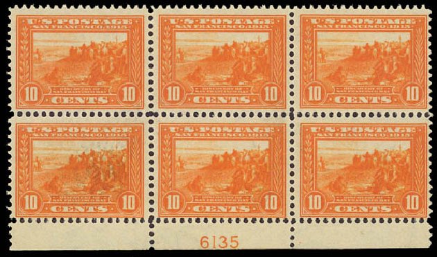 US Stamp Price Scott # 400A: 10c 1913 Panama-Pacific Exposition. Daniel Kelleher Auctions, Apr 2012, Sale 629, Lot 326
