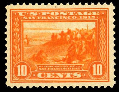 Price of US Stamp Scott 400A - 10c 1913 Panama-Pacific Exposition. Daniel Kelleher Auctions, Dec 2012, Sale 633, Lot 696