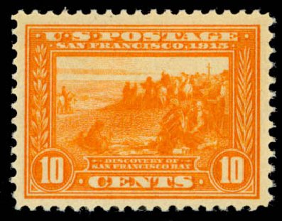 Values of US Stamps Scott Catalogue #400A - 10c 1913 Panama-Pacific Exposition. Daniel Kelleher Auctions, Sep 2013, Sale 639, Lot 1146