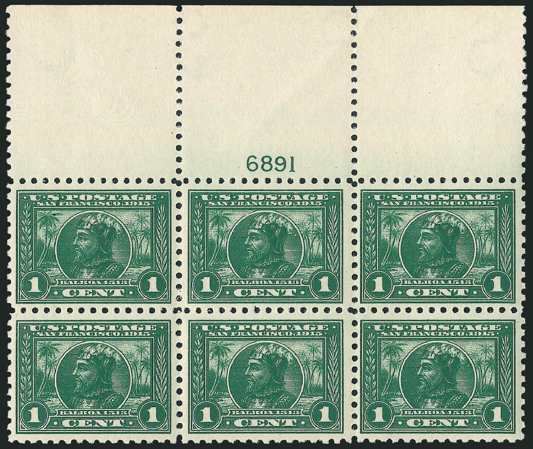 Costs of US Stamps Scott Catalogue #401 - 1915 1c Panama-Pacific Exposition. Robert Siegel Auction Galleries, Apr 2009, Sale 971, Lot 1759