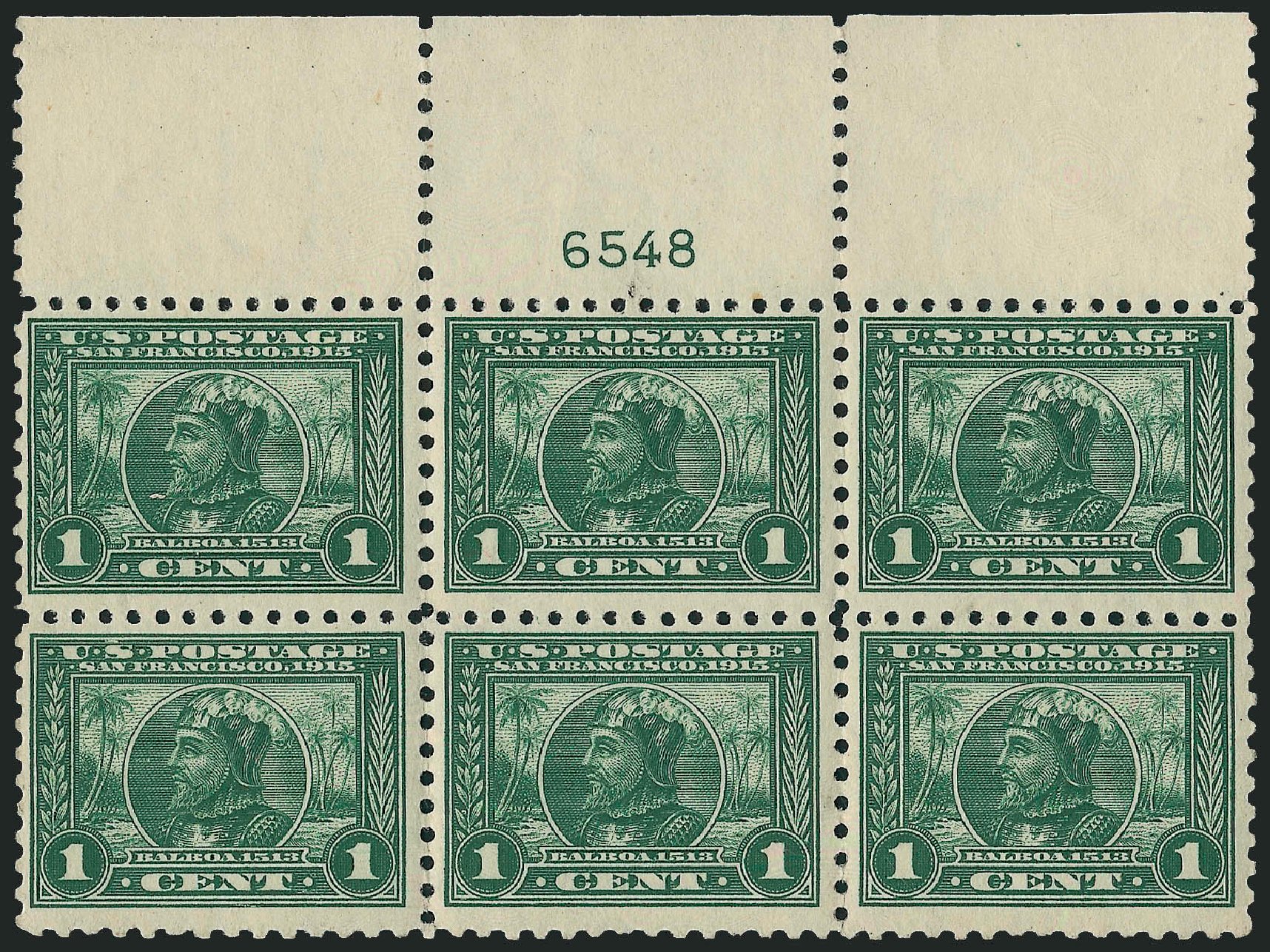 US Stamps Value Scott Catalog # 401 - 1915 1c Panama-Pacific Exposition. Robert Siegel Auction Galleries, Apr 2009, Sale 971, Lot 1745