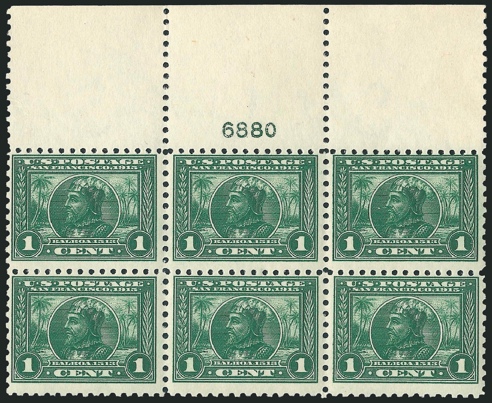 Cost of US Stamp Scott Cat. #401 - 1915 1c Panama-Pacific Exposition. Robert Siegel Auction Galleries, Apr 2009, Sale 971, Lot 1756