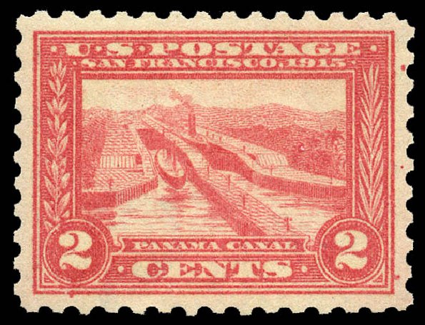 US Stamps Value Scott Catalog #402: 1915 2c Panama-Pacific Exposition. Matthew Bennett International, May 2014, Sale 350, Lot 557