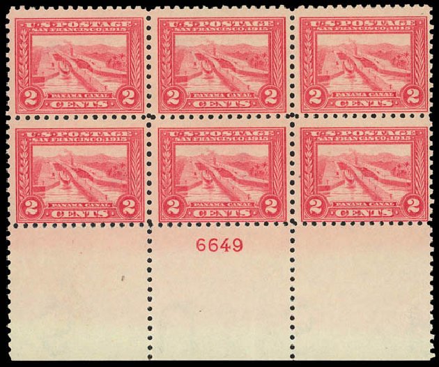 US Stamp Value Scott Cat. #402 - 1915 2c Panama-Pacific Exposition. Daniel Kelleher Auctions, Apr 2012, Sale 629, Lot 327