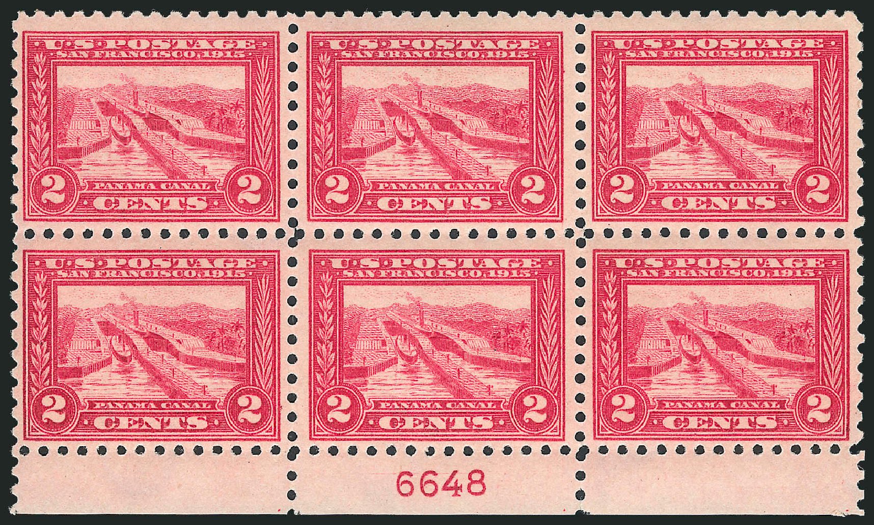 Costs of US Stamp Scott Catalogue # 402: 2c 1915 Panama-Pacific Exposition. Robert Siegel Auction Galleries, Mar 2013, Sale 1040, Lot 1778