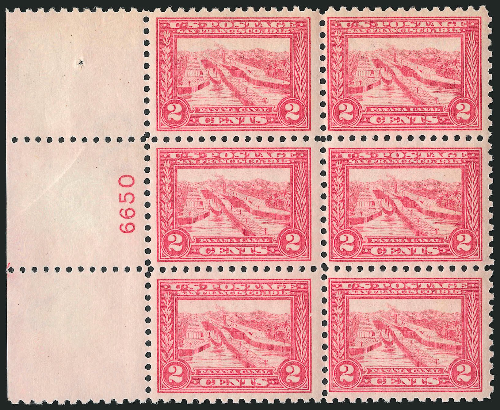 Value of US Stamp Scott Cat. # 402: 2c 1915 Panama-Pacific Exposition. Robert Siegel Auction Galleries, Apr 2009, Sale 971, Lot 1778