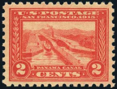 Costs of US Stamp Scott Catalog #402: 2c 1915 Panama-Pacific Exposition. Harmer-Schau Auction Galleries, Aug 2012, Sale 94, Lot 1539