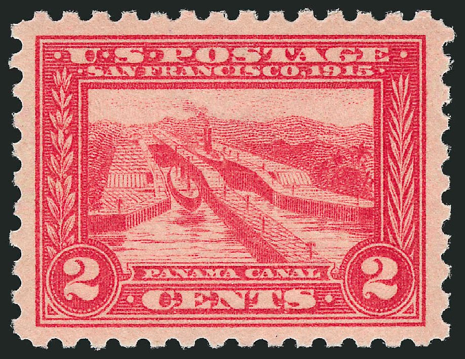 US Stamp Values Scott Cat. #402: 1915 2c Panama-Pacific Exposition. Robert Siegel Auction Galleries, Sep 2009, Sale 968B, Lot 519