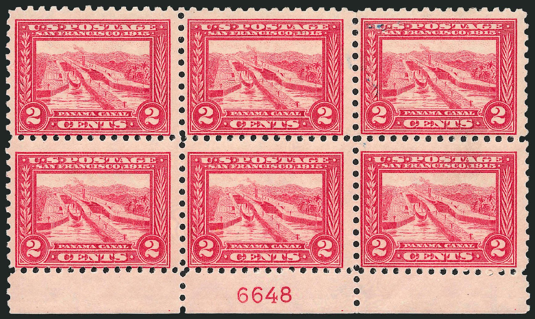 Cost of US Stamp Scott Catalog # 402 - 2c 1915 Panama-Pacific Exposition. Robert Siegel Auction Galleries, Apr 2009, Sale 971, Lot 1770