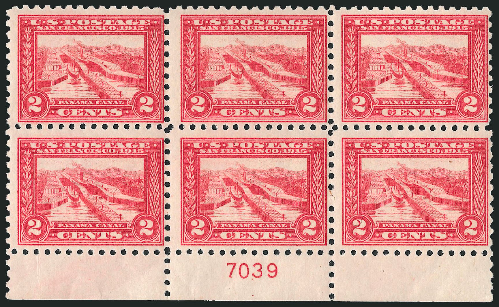 Cost of US Stamps Scott Catalog 402: 2c 1915 Panama-Pacific Exposition. Robert Siegel Auction Galleries, Apr 2009, Sale 971, Lot 1790