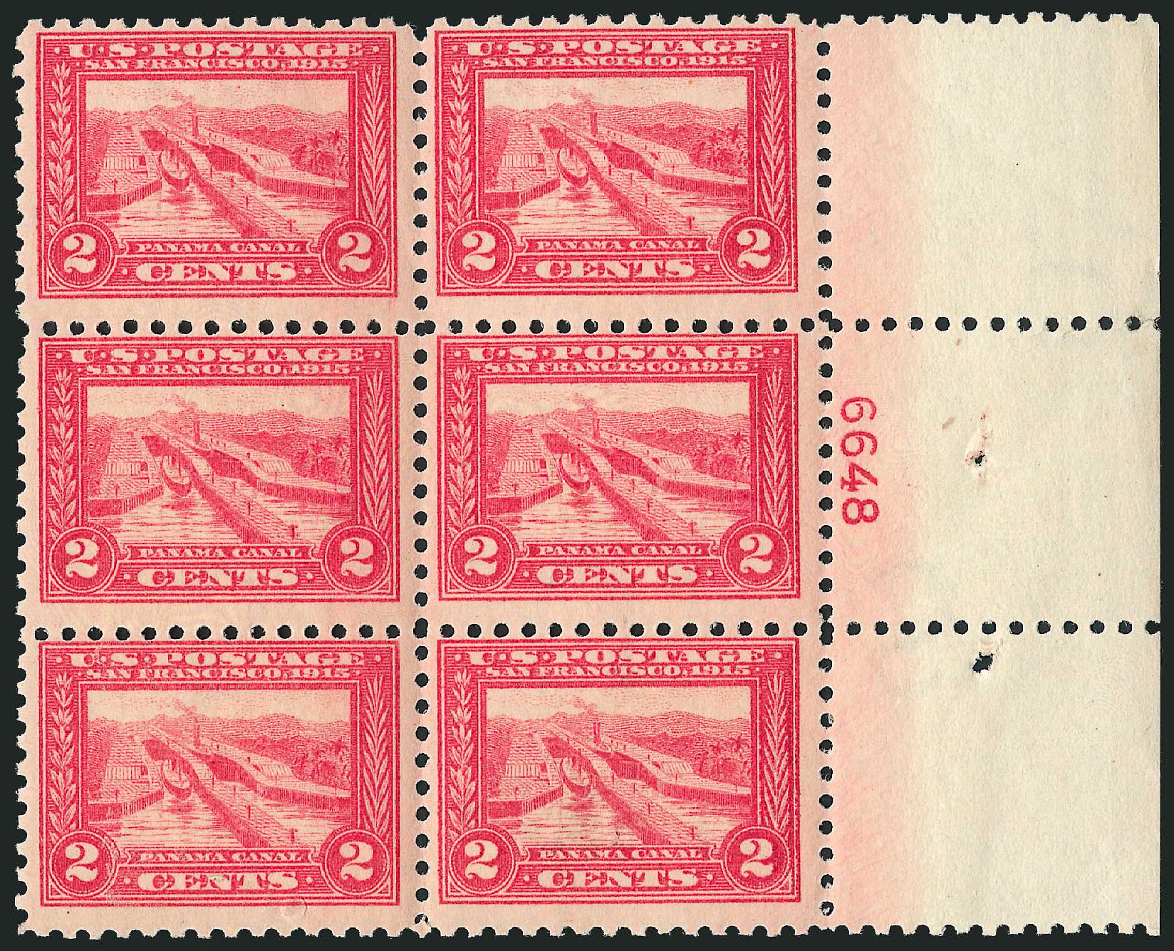 US Stamp Prices Scott Catalog # 402 - 1915 2c Panama-Pacific Exposition. Robert Siegel Auction Galleries, Apr 2009, Sale 971, Lot 1771