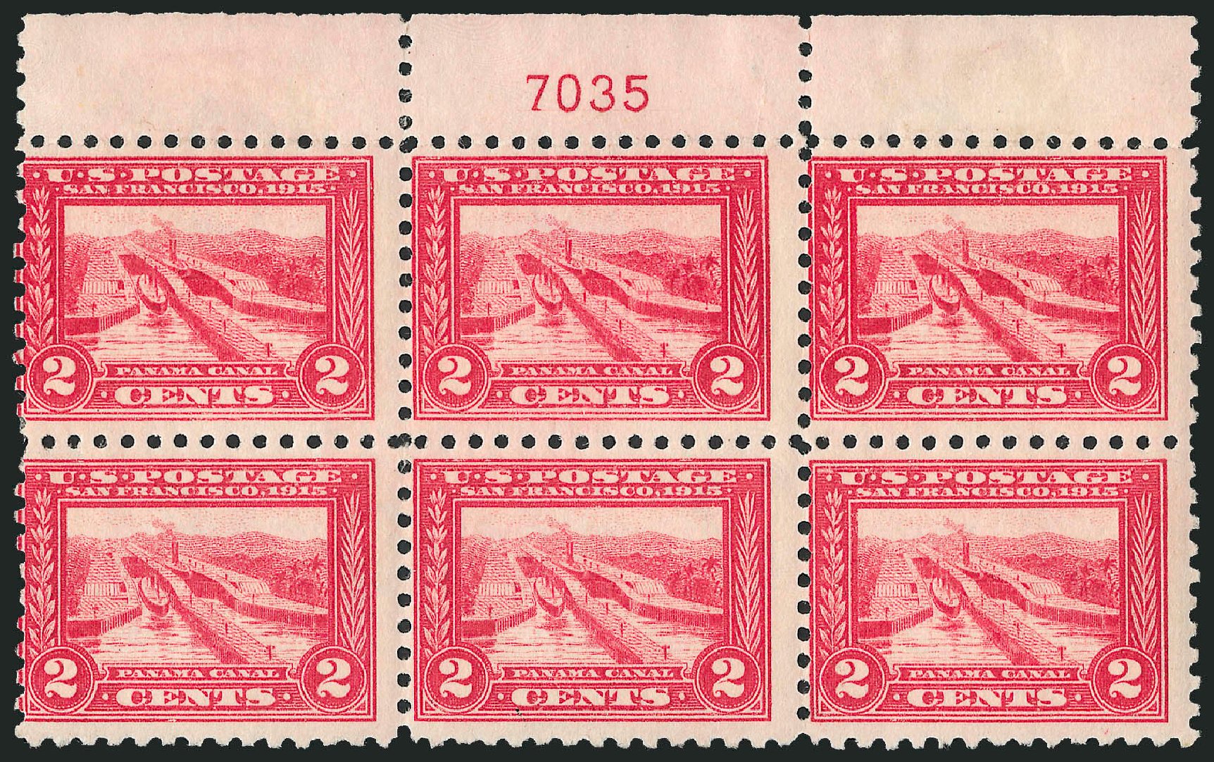 Costs of US Stamps Scott Catalog #402: 2c 1915 Panama-Pacific Exposition. Robert Siegel Auction Galleries, Apr 2009, Sale 971, Lot 1784