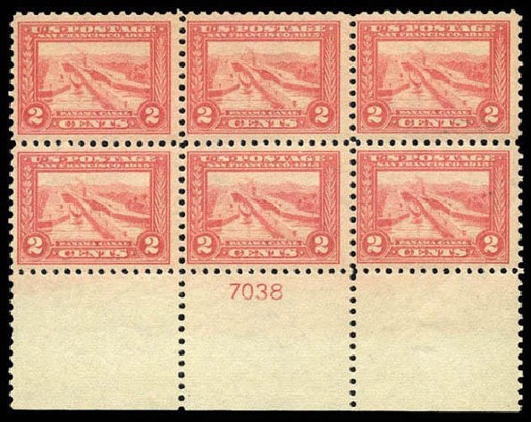 US Stamp Values Scott #402: 1915 2c Panama-Pacific Exposition. Matthew Bennett International, Mar 2011, Sale 337, Lot 2875