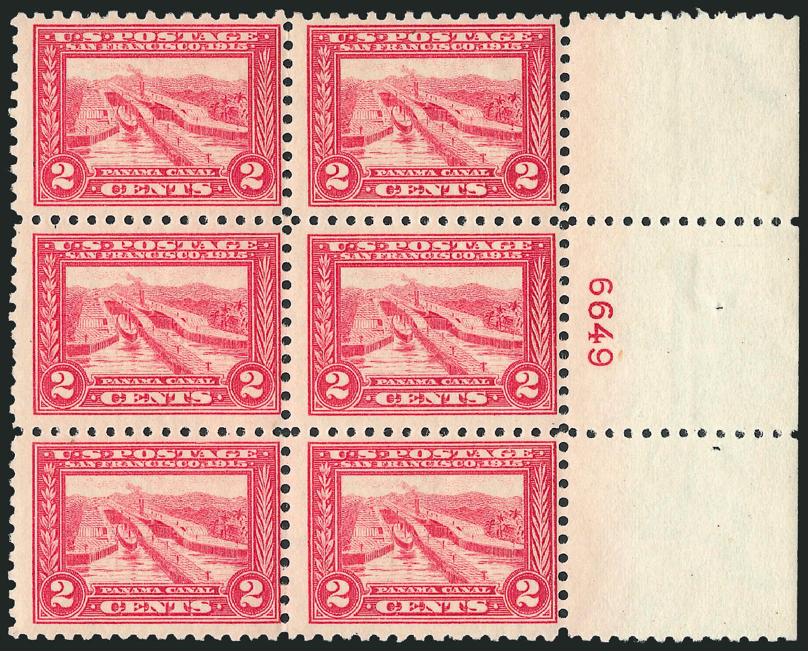 Prices of US Stamp Scott Catalog #402 - 2c 1915 Panama-Pacific Exposition. Robert Siegel Auction Galleries, Apr 2009, Sale 971, Lot 1775