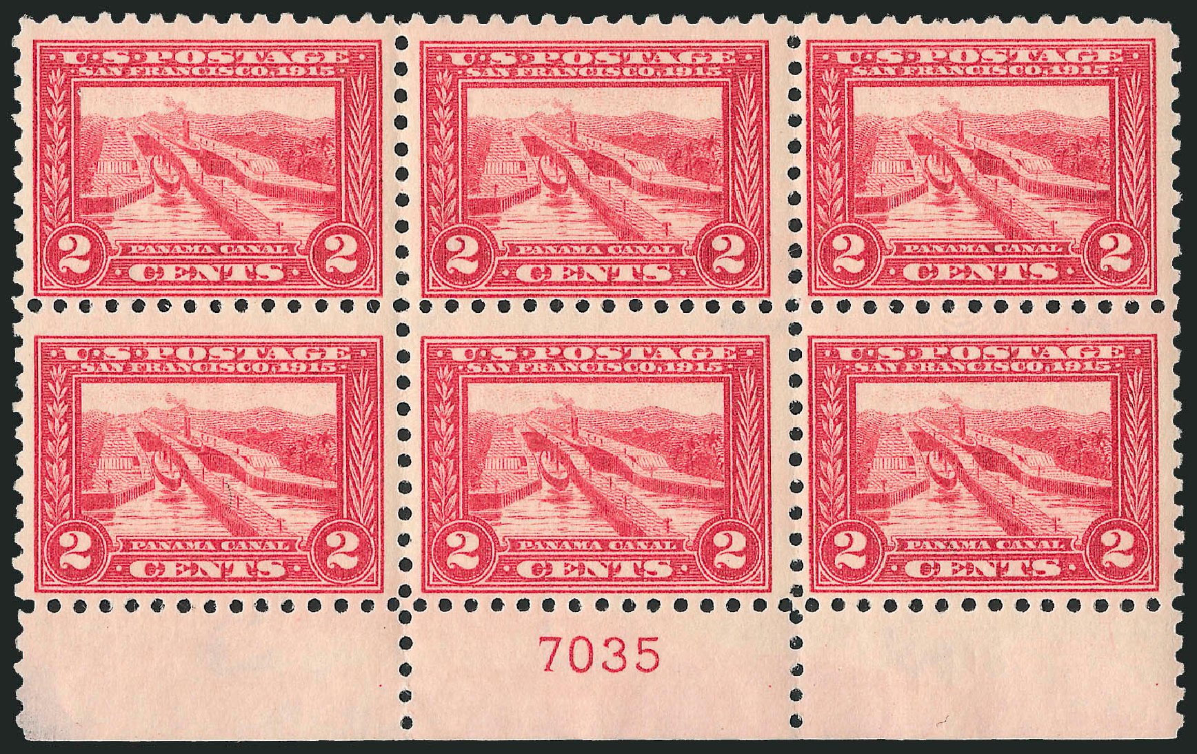 Price of US Stamps Scott Cat. #402 - 1915 2c Panama-Pacific Exposition. Robert Siegel Auction Galleries, Apr 2009, Sale 971, Lot 1785