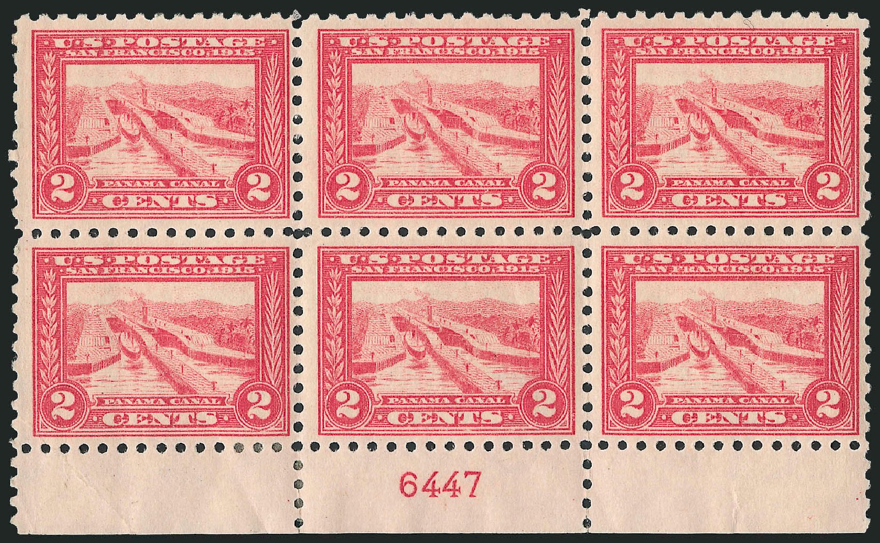 US Stamps Prices Scott # 402: 1915 2c Panama-Pacific Exposition. Robert Siegel Auction Galleries, Apr 2009, Sale 971, Lot 1762