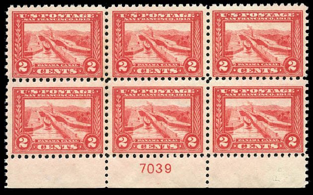 Cost of US Stamps Scott #402 - 2c 1915 Panama-Pacific Exposition. Matthew Bennett International, Mar 2012, Sale 344, Lot 4563