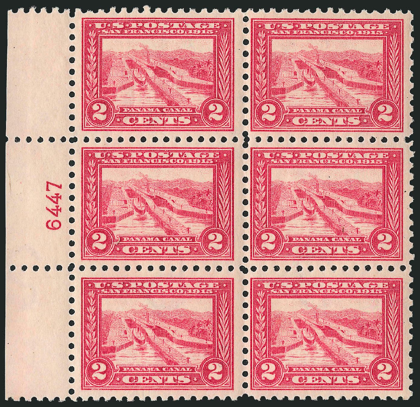 Value of US Stamps Scott Cat. #402 - 2c 1915 Panama-Pacific Exposition. Robert Siegel Auction Galleries, Apr 2009, Sale 971, Lot 1763