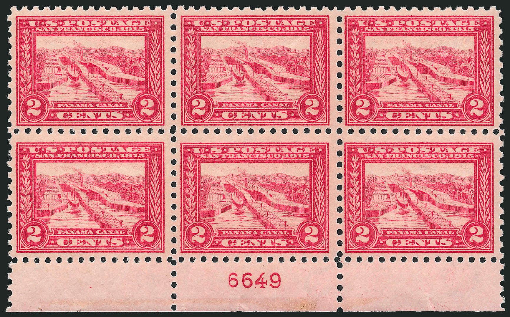 Prices of US Stamps Scott Catalog # 402 - 2c 1915 Panama-Pacific Exposition. Robert Siegel Auction Galleries, Apr 2009, Sale 971, Lot 1773