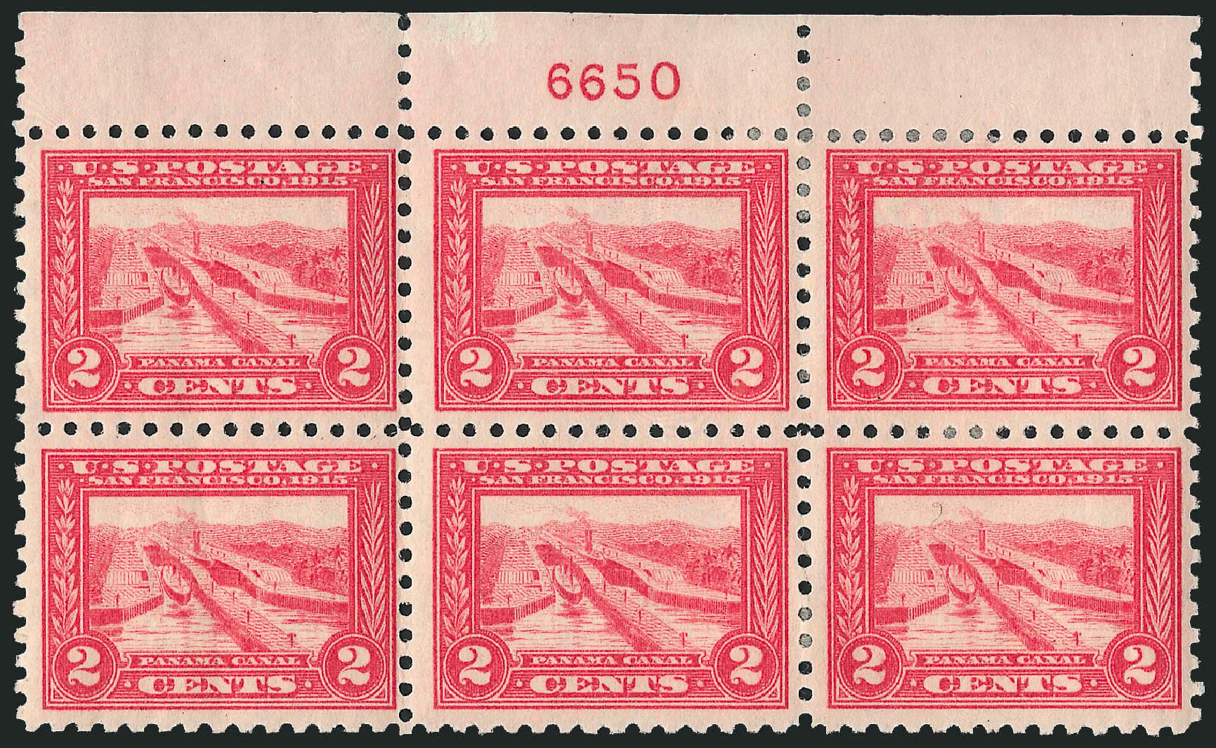 Values of US Stamps Scott Cat. #402: 2c 1915 Panama-Pacific Exposition. Robert Siegel Auction Galleries, Apr 2009, Sale 971, Lot 1776