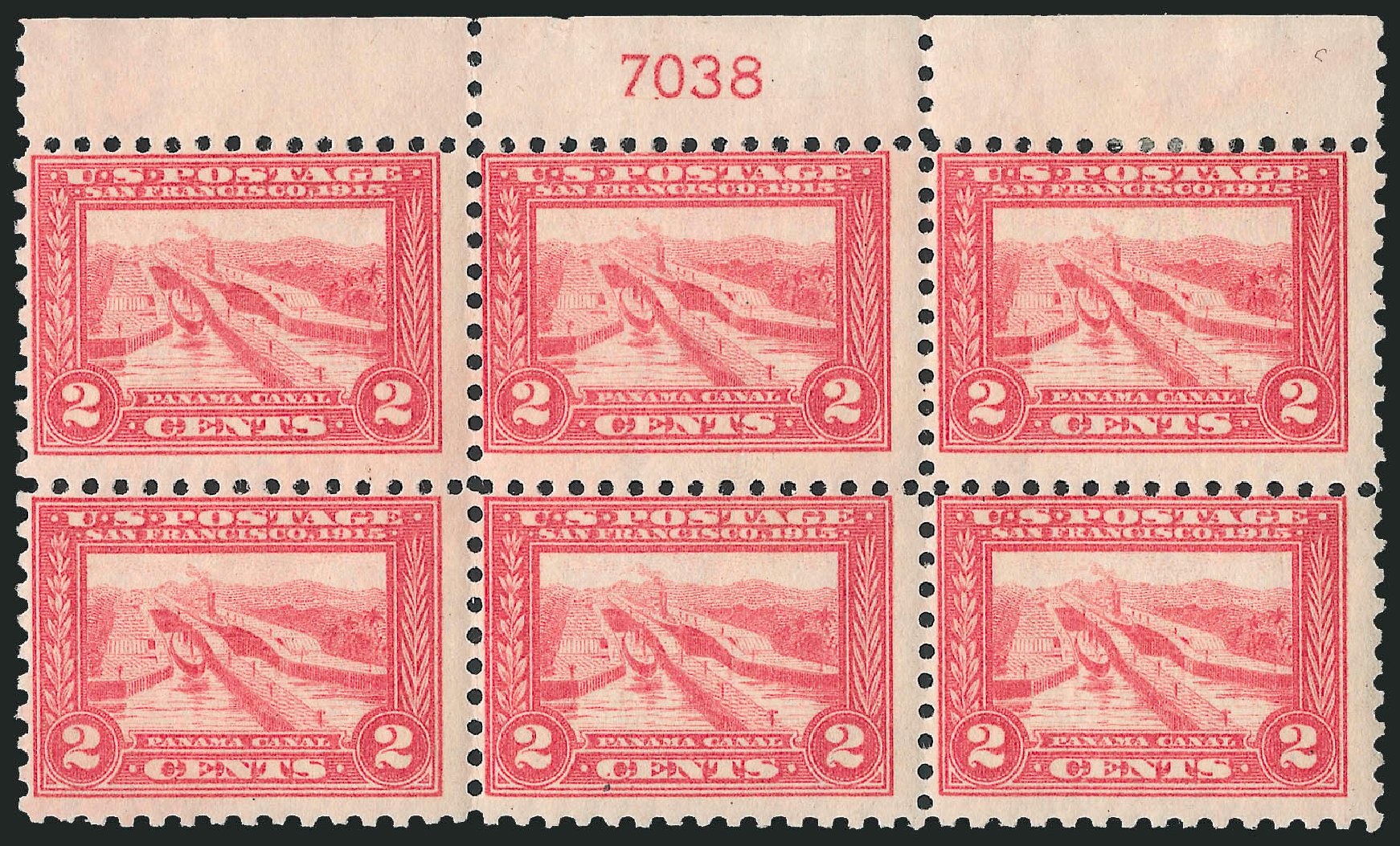 Prices of US Stamps Scott Cat. #402: 2c 1915 Panama-Pacific Exposition. Robert Siegel Auction Galleries, Apr 2009, Sale 971, Lot 1786