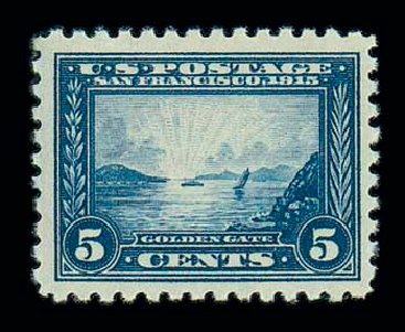 Values of US Stamp Scott # 403: 5c 1915 Panama-Pacific Exposition. Matthew Bennett International, Jun 2007, Sale 319, Lot 1427