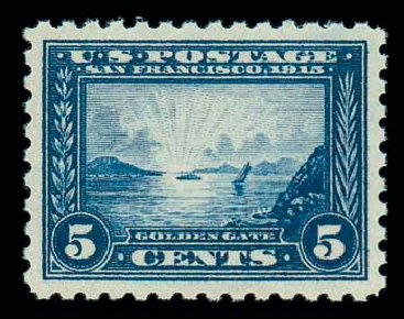 US Stamp Values Scott Catalogue 403 - 1915 5c Panama-Pacific Exposition. Matthew Bennett International, Dec 2007, Sale 325, Lot 2037